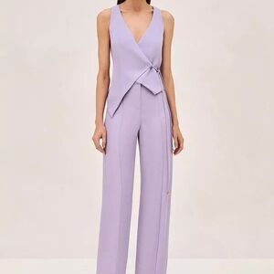 Alexis Purple with Wrap Bodice Top
